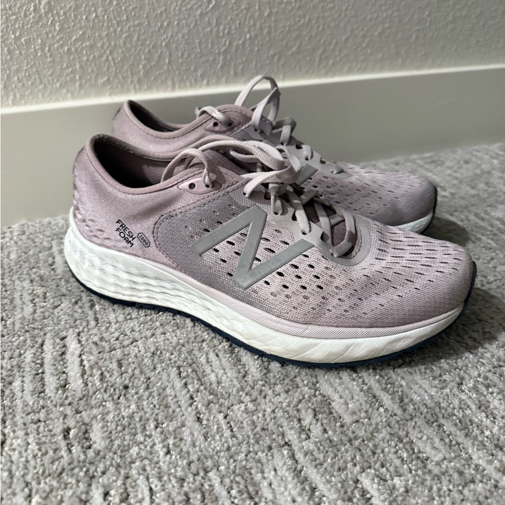 New Balance Women's Fresh Foam 1080  in Lavender and White